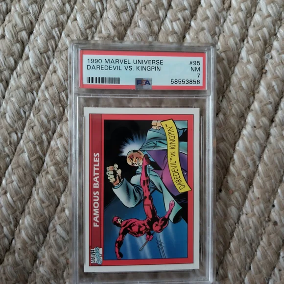 Marvel | Toys | 99 Marvel Universe Daredevil Vs Kingpin Psa Graded Card |  Poshmark